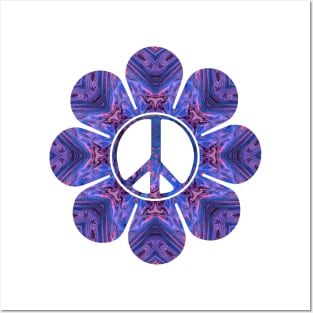 Purple Peace Flower Posters and Art